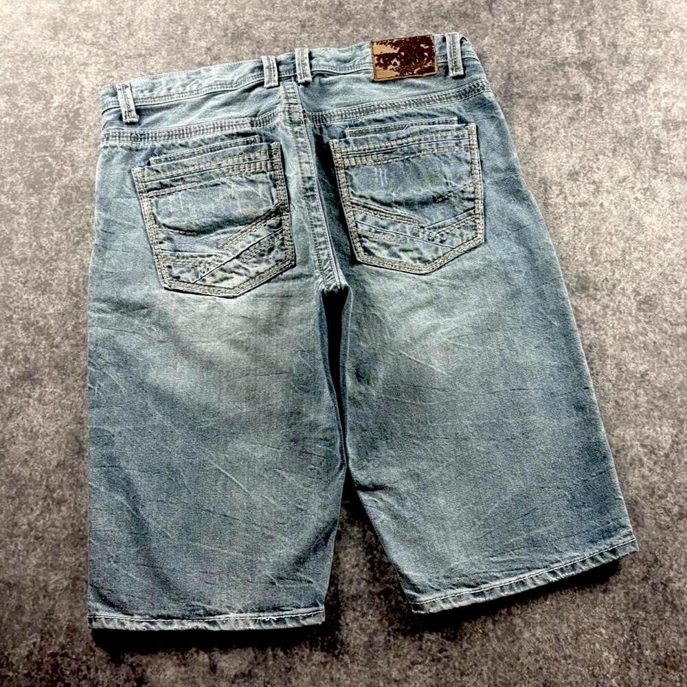 Vintage Authentic Gold AG Men’s 36 Baggy Denim Jorts Light Wash Y2K Hip Hop
